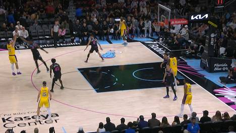 Beim Sieg der Los Angeles Lakers gegen die Miami Heat schreibt LeBron James erneut Geschichte. Der überragende Mann des Abends ist aber Teamkollege Luka Doncic.