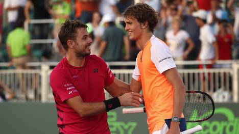 Alexander Zverev (r.) gewann 2016 im Finale von St. Petersburg gegen Stan Wawrinka