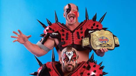 Road Warrior Hawk (oben) und Animal bildeten bei WWE die legendäre Legion of Doom