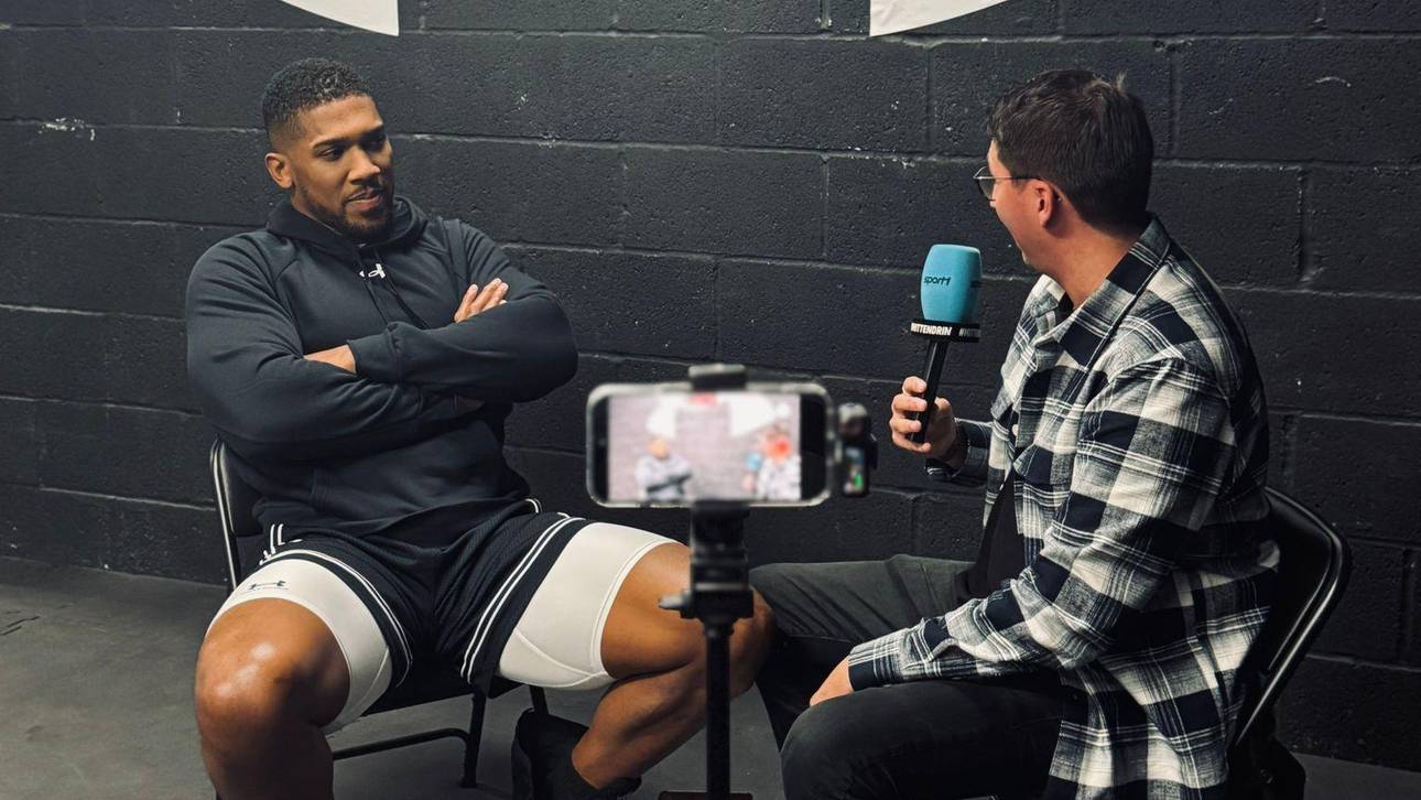 SPORT1-Reporter Christopher Mallmann traf Anthony Joshua in London zum Interview