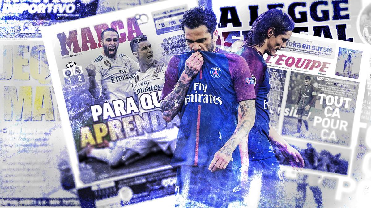 Wieder einmal platzen die Champions-League-Träume von Paris Saint-Germain frühzeitig. Nach dem Achtelfinal-Aus gegen Real Madrid hagelt es Spott und harsche Kritik an der Ausrichtung des Scheich-Klubs. SPORT1 zeigt die internationalen Pressestimmen
