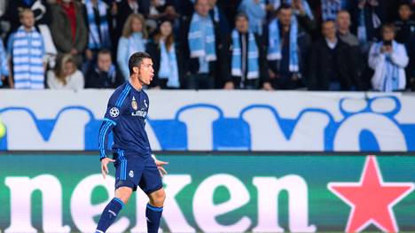 Cristiano Ronaldo erzielte in der Champions League gegen Malmö FF zwei Treffer