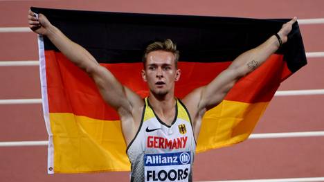 Johannes Floors holt Gold über 100m