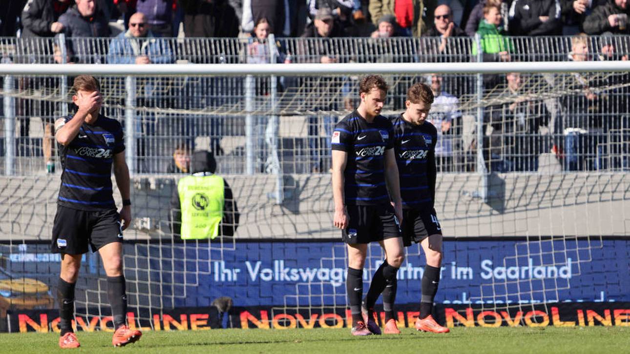 Hertha BSC geht in der 2. Bundesliga in Elversberg unter