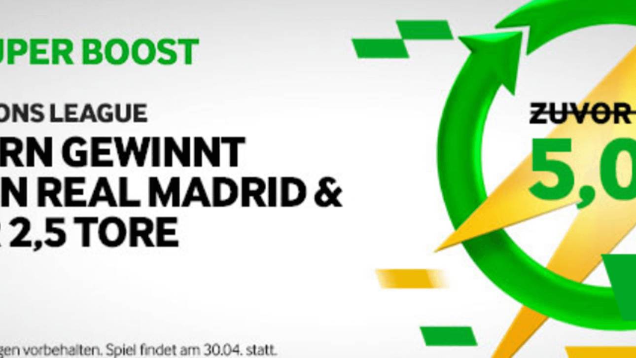 Bei Betway gibt es einen starken CL-Quotenboost