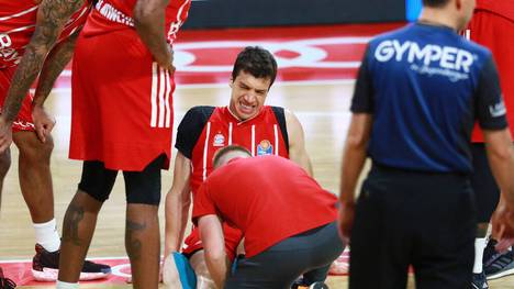 Vladimir Lucic verletzte sich bei Bayern München in Spiel 2 der Playoffs gegen  HAKRO Merlins Crailsheim