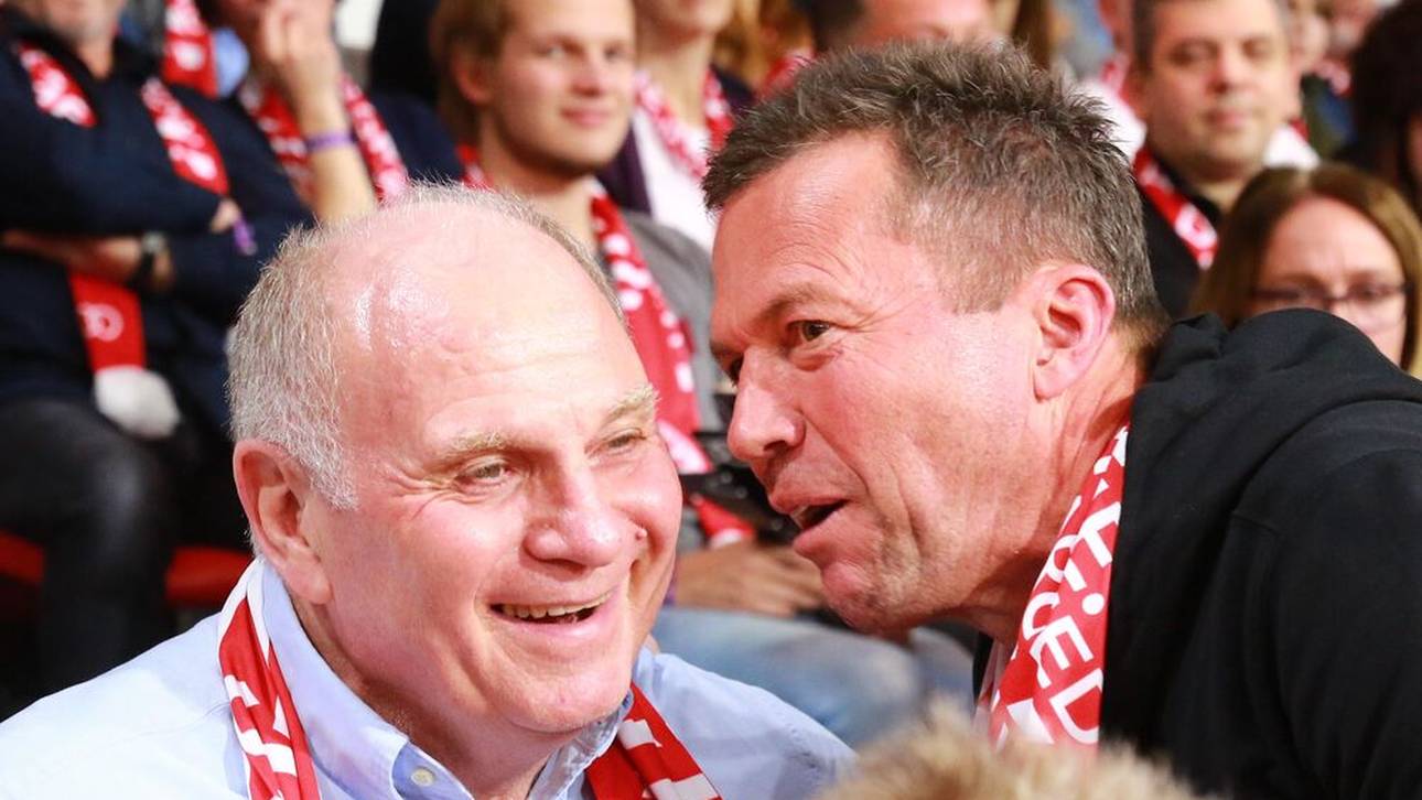 Uli Hoeneß mit Lothar Matthäus