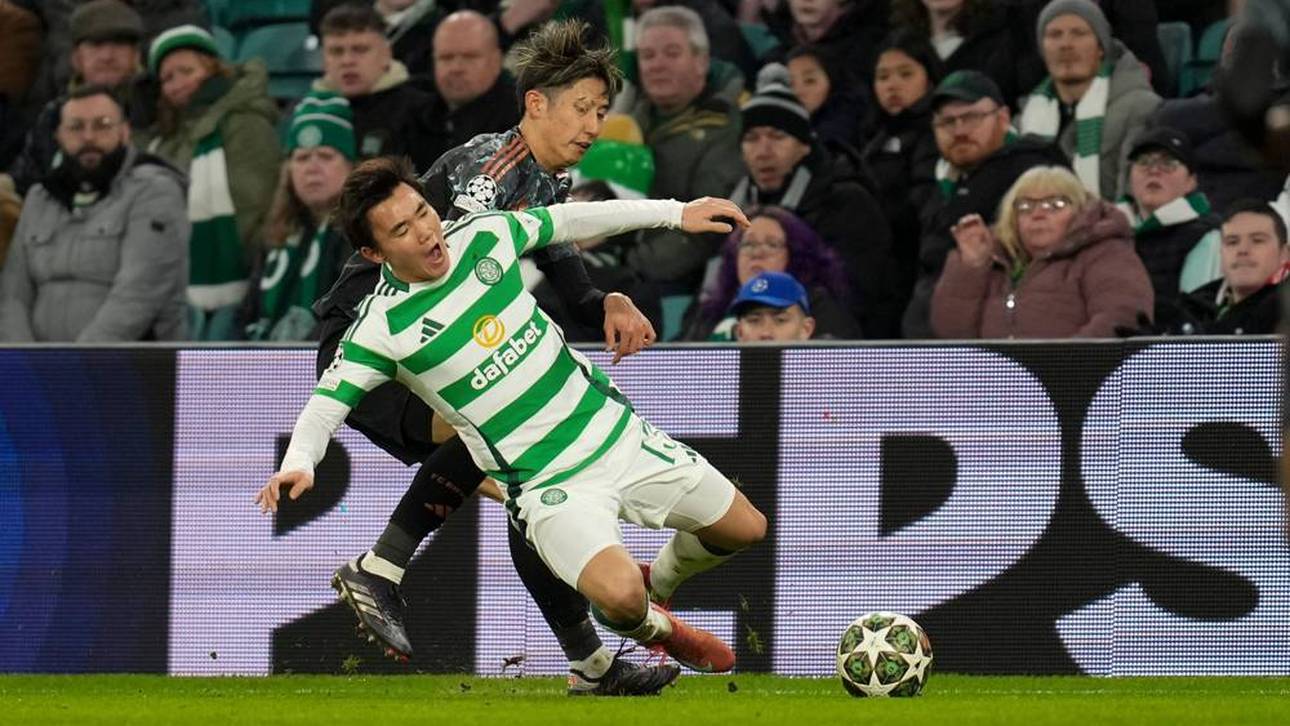 Hiroki Ito (hinten) im körperbetonten Duell mit Hyunjun Yang