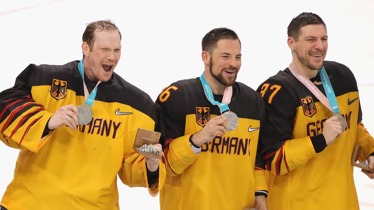 Eishockey-Helden feiern mit Vonn