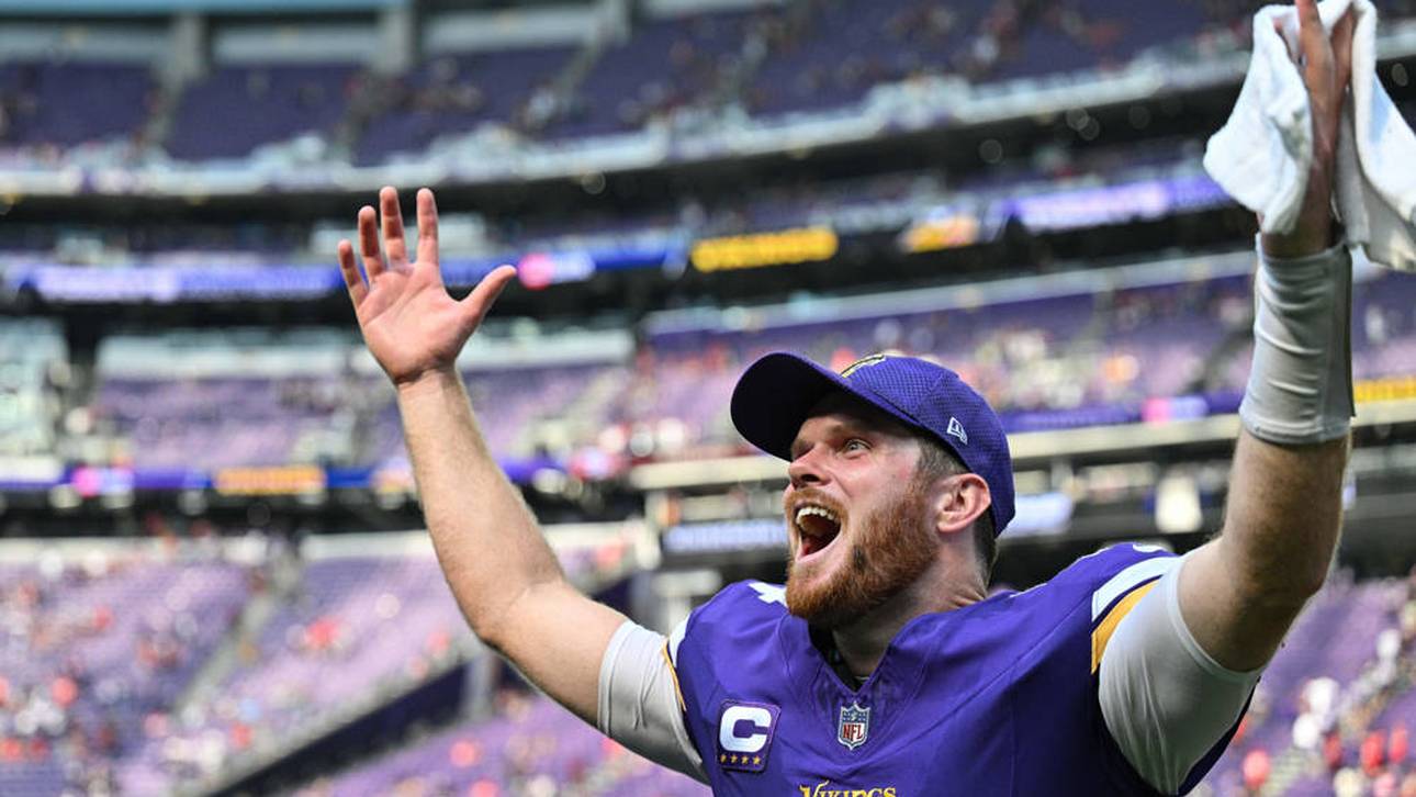 NFL-Quarterback Sam Darnold spielt für die Minnesota Vikings groß auf