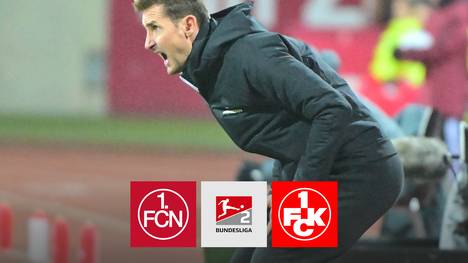 Miroslav Klose trifft mit dem 1. FC Nürnberg auf den 1. FC Kaiserslautern, bei dem einst seine Weltkarriere als Fußballprofi begann. Seine Stürmer machen dem Weltmeister-Knipser allerdings keine Ehre.