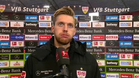 VfB-Keeper Florian Müller zeigt seine Enttäuschung nach dem Remis gegen Bochum.