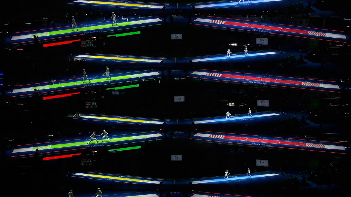 Beim Fechten wird es schon mal unübersichtlich....