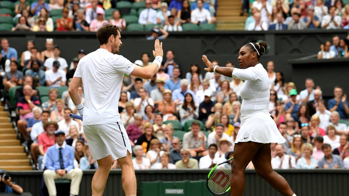 Sie sind das Traumpaar der Tennis-Tage von Wimbledon: Serena Williams und Andy Murray. Nach dem Sieg über Fabrice Martin Raquel Attawo steht das prominente Duo im Achtelfinale des berühmtesten Turniers der Welt