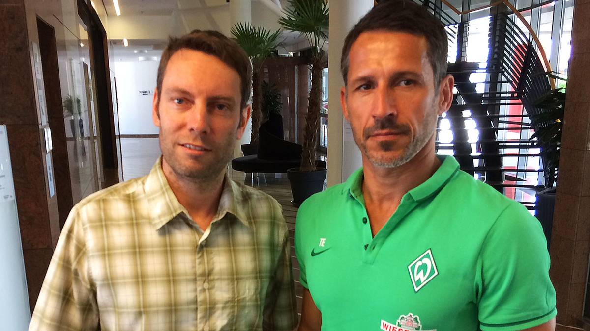 SPORT1-Redakteur Martin van de Flierdt traf Werders Macher Thomas Eichin in Salzburg 
