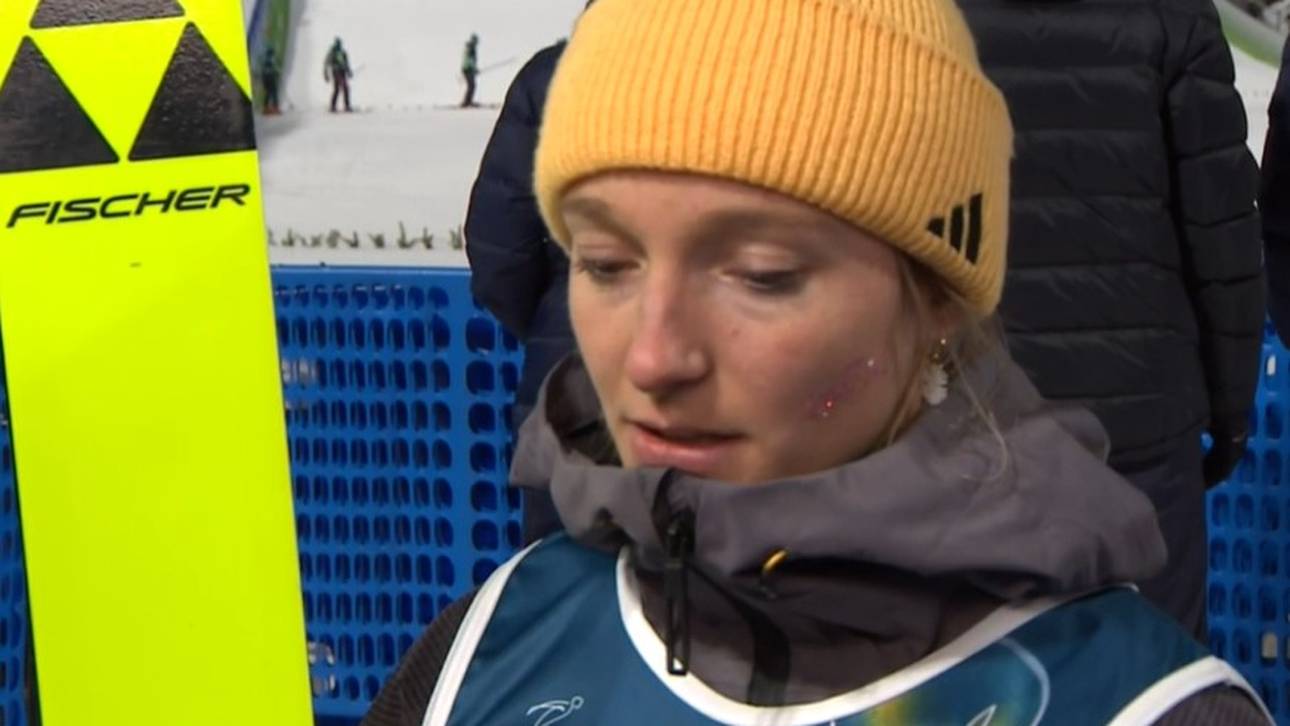 Tränen bei Deutschlands Fahnenträgerin