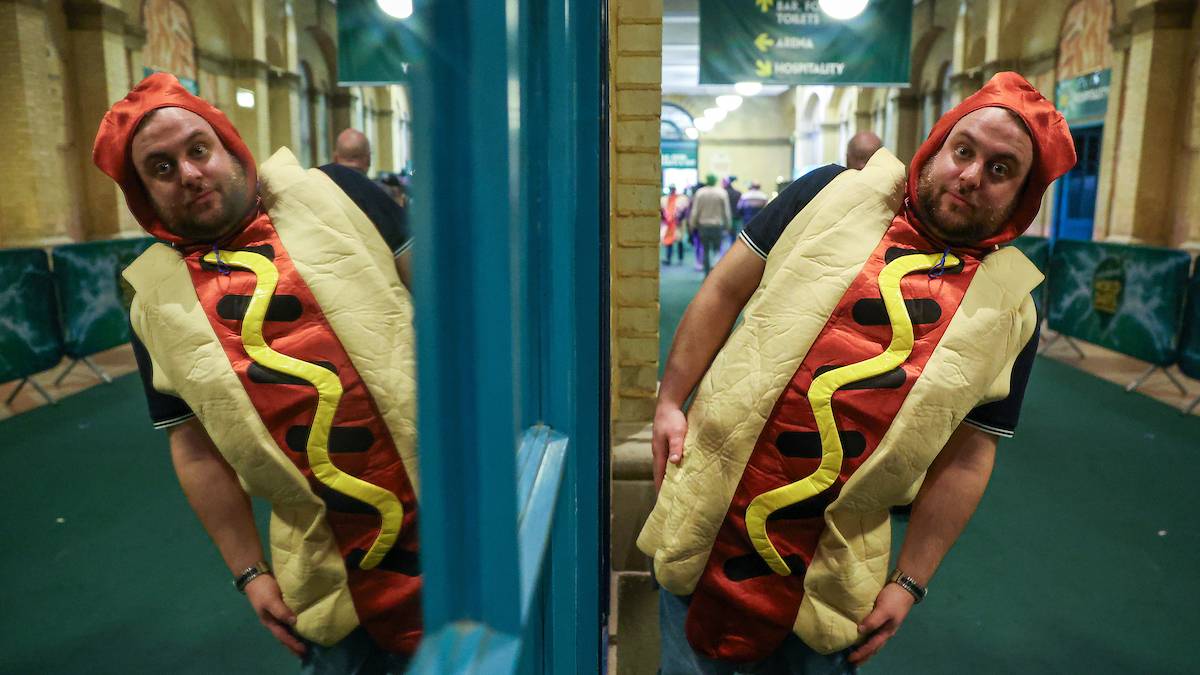 Hot-Dogs sind anscheinend beliebt im Ally-Pally