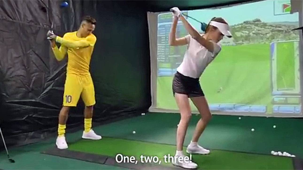 Neymar stümpert bei Golf-Challenge
