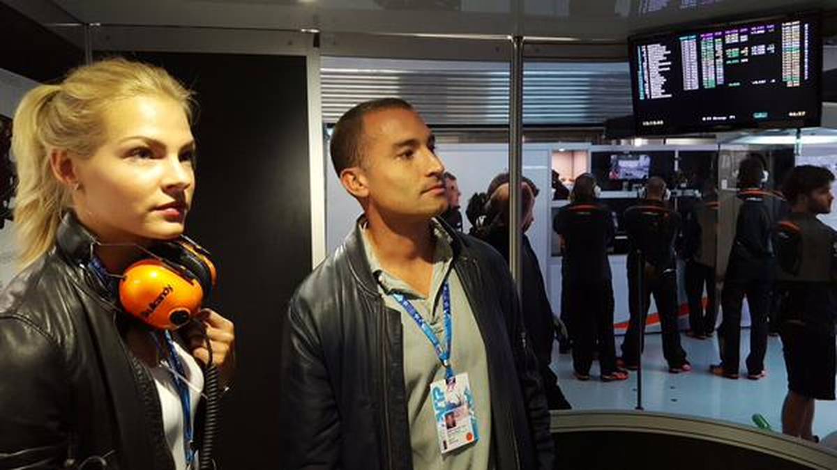 Das hübsche Gesicht in der Box von Force India gehört der Weitspringerin Darja Klischina, die dem Team offenbar Glück bringt. Mit Platz sechs für Nico Hülkenberg und Rang sieben für Sergio Perez fährt der Rennstall zumindest ein exzellentes Ergebnis ein