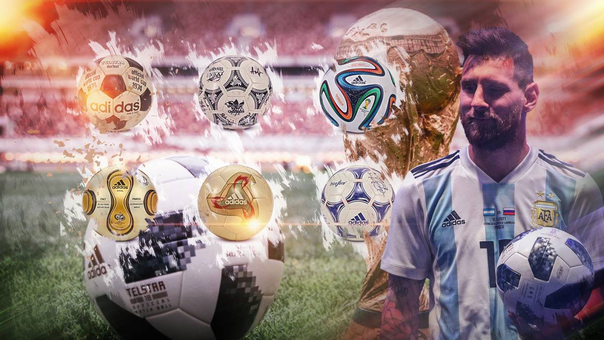 Wie beim ersten Telstar ist das Muster des neuen Balles vor allem in Schwarz und Weiß gehalten. 1970 sollte der Ball auf diese Art auf den damals üblichen Schwarzweiß-Fernsehgeräten besonders gut erkennbar gemacht werden. SPORT1 zeigt die WM-Bälle von Adidas im Wandel der Zeit