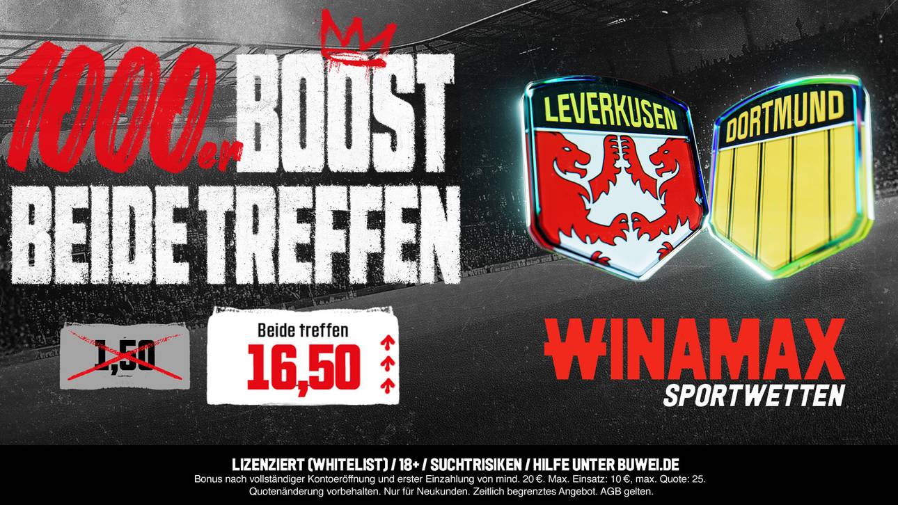 🚀 QUOTEN-BOOST FÜR DEN KLASSIKER! Winamax bietet 16.50 auf „Beide treffen“ (LEV vs. BVB)!