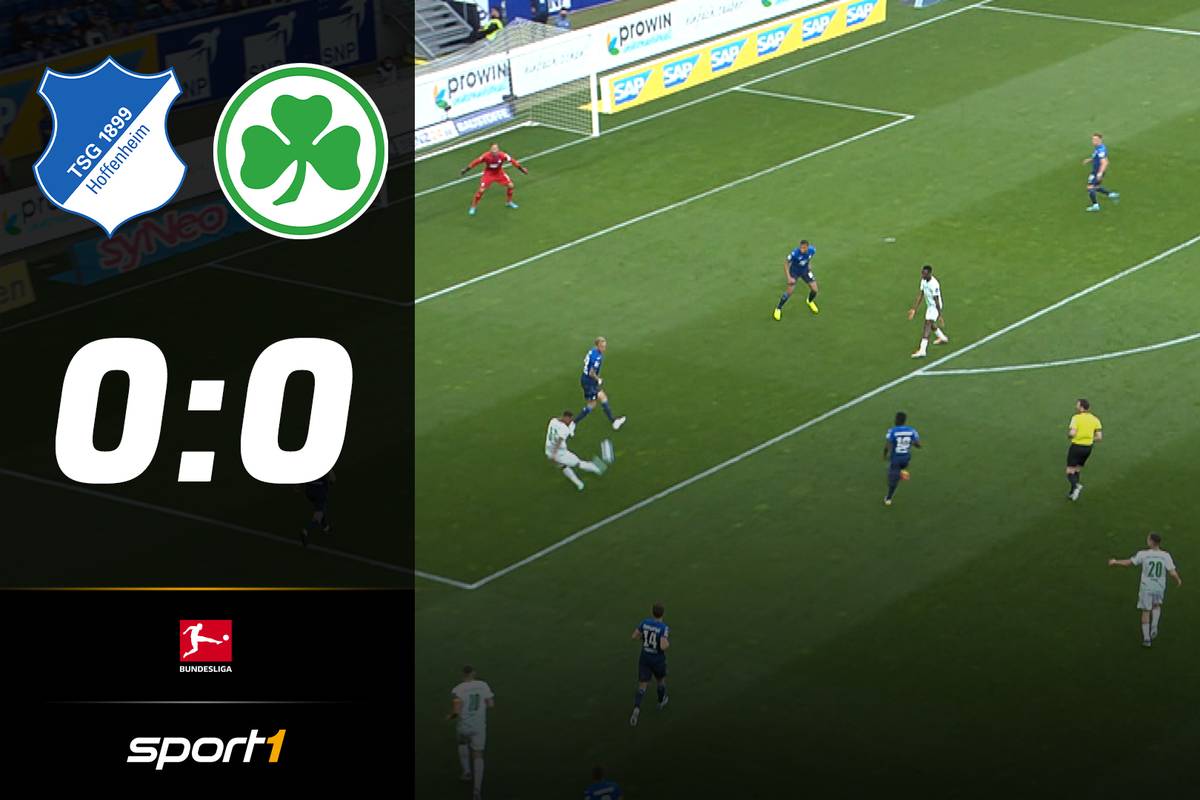 Die SpVgg Greuther Fürth erkämpft sich im Heimspiel gegen die TSG Hoffenheim einen Punkt, der Abstieg ist aber dennoch kaum mehr abzuwenden.