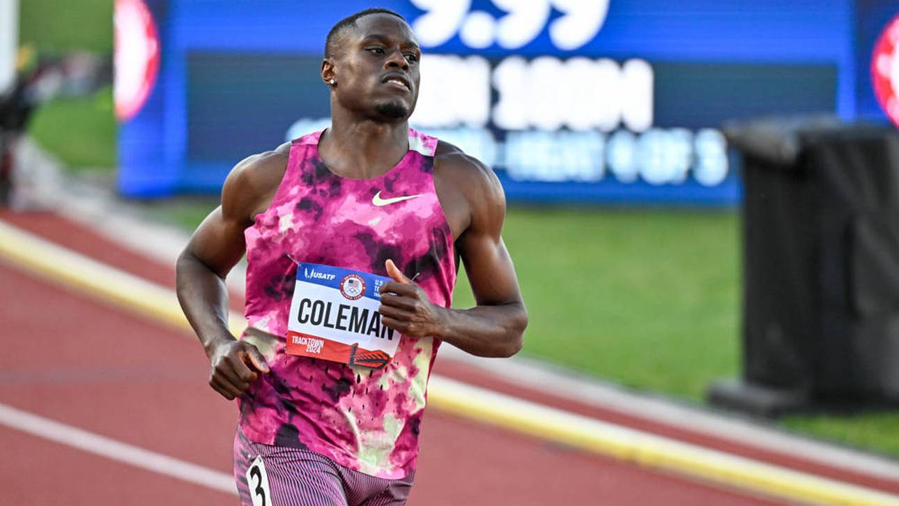 Christian Coleman muss bei der WM über 100 Meter zuschauen