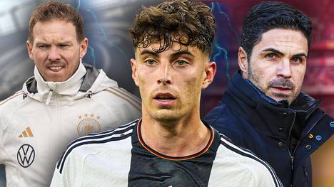 Es ist gar nicht so lange her, da galt Kai Havertz als einer der Hoffnungsträger im deutschen Fußball. Nach drei Jahren beim FC Chelsea folgte im Sommer der Schritt zum FC Arsenal. Die Ablöse von 75 Millionen Euro scheint dem 24-Jährigen in den Knochen zu hängen: Seine Statistiken sind ernüchternd, seinen Status als Starspieler der Zukunft im DFB-Team hat er längst an Jamal Musiala und Florian Wirtz verloren. Wir haben seine Situation analysiert und sagen euch, wie es bei Havertz weitergehen könnte.