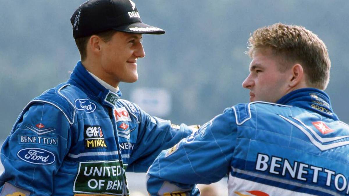 Jos Verstappen (r.) war 1994 bei Benetton Teamkollege von Michael Schumacher