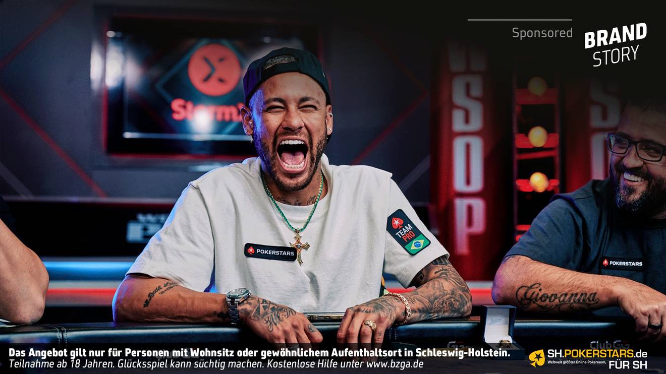 PSG-Star Neymar bei der Poker-WM 2022 in Las Vegas