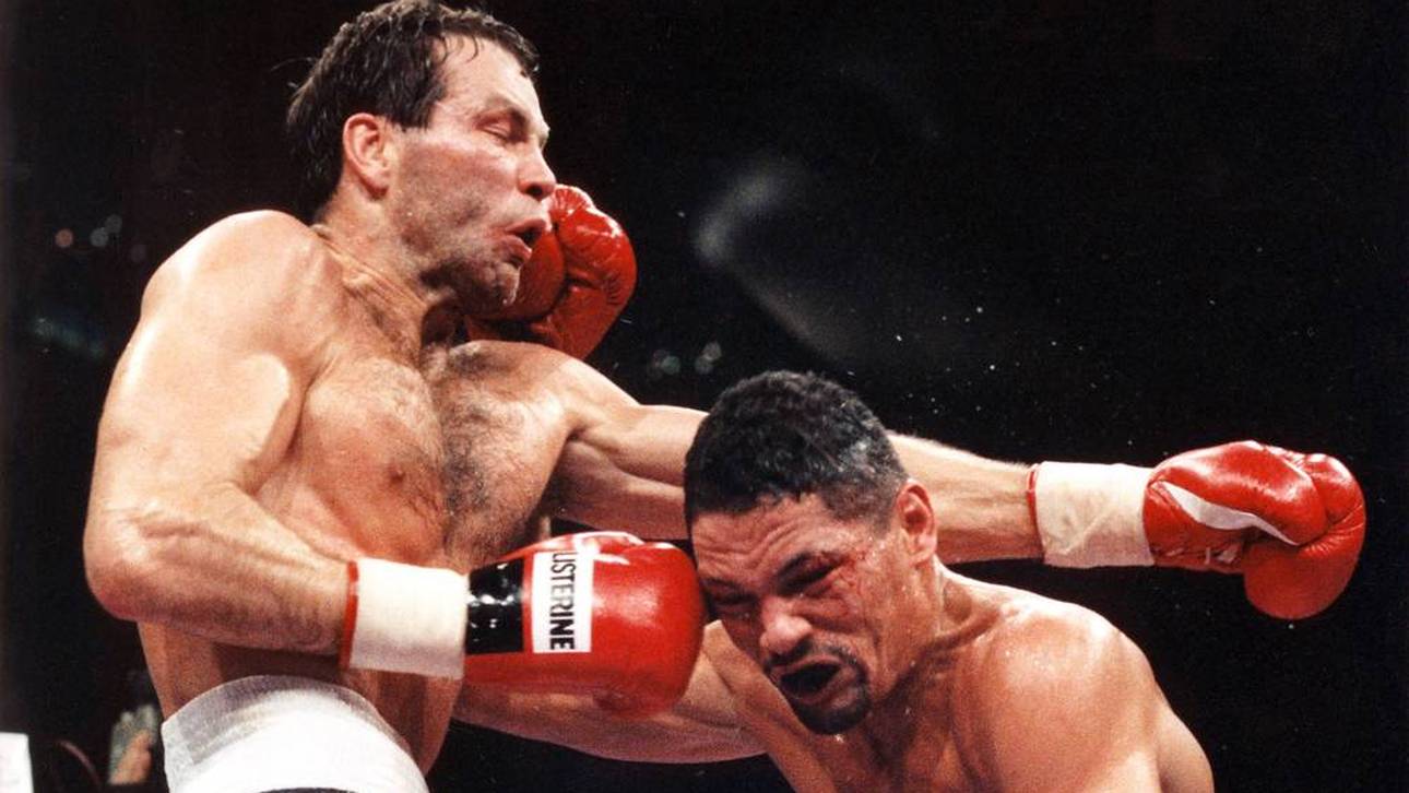 Henry Maske (l.) im Kampf gegen Virgil Hil