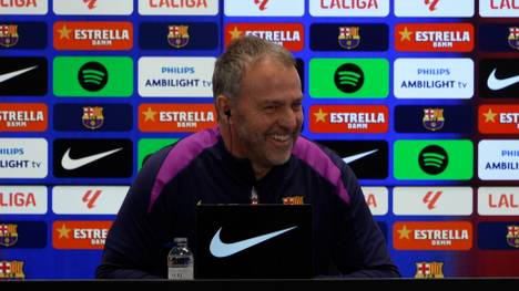 Barcelonas Trainer Hansi Flick zeigt sich erfreut über Gavís Rückkehr nach seiner langen Verletzungspause.