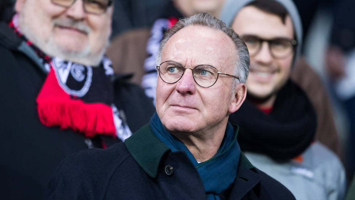 Da freut sich auch Bayerns Vorstandsvorsitzender Karl-Heinz Rummenigge, auch wenn man es ihm nicht unbedingt ansieht