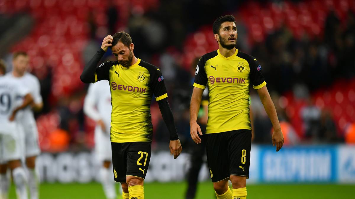 Borussia Dortmund hat mit der 1:3-Niederlage bei Tottenham Hotspur einen Fehlstart in die Champions League hingelegt. In der starken Gruppemit Titelverteidiger Real Madrid muss der BVB schon ums Weiterkommen kämpfen. Die Spieler in der SPORT1-Einzelkritik