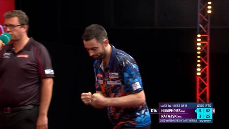 Luke Humphries hat das Viertelfinale der World Series of Darts Finals erreicht. Dabei sorgte Krzysztof Ratajski für Highlight des Spiels.