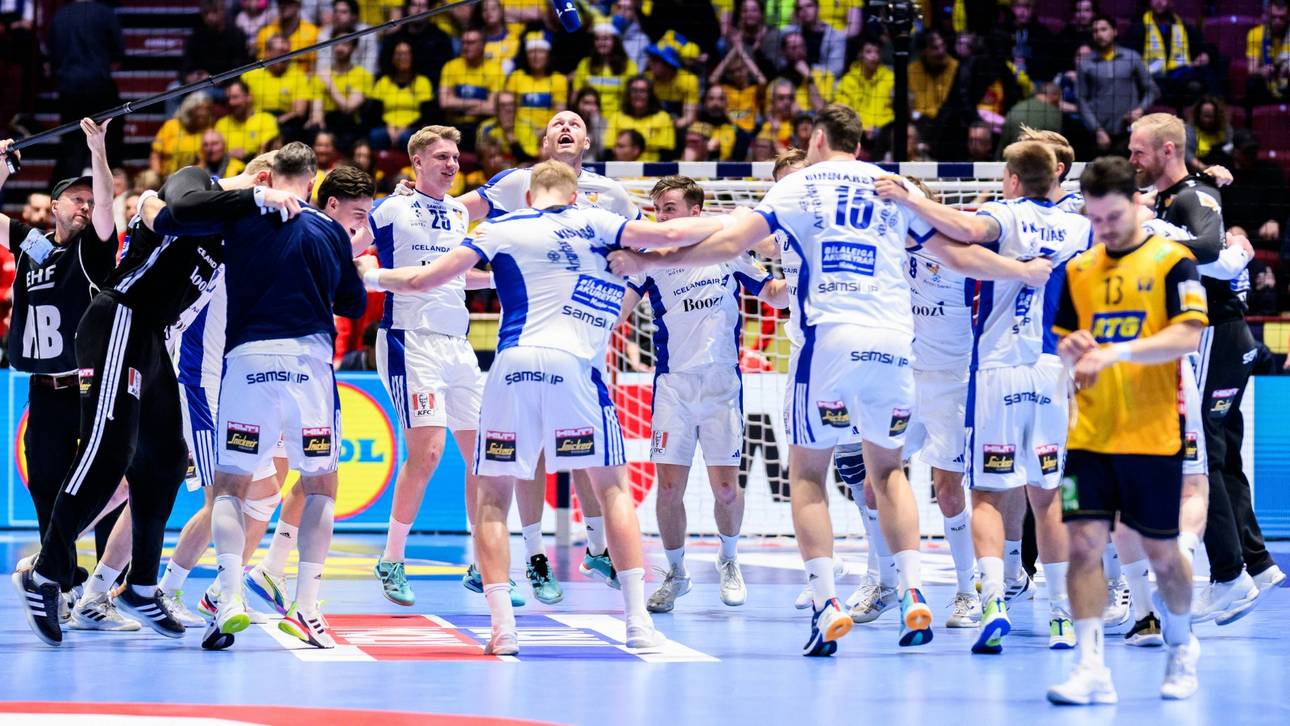 Handball-EM: Island erwischt Schweden kalt
