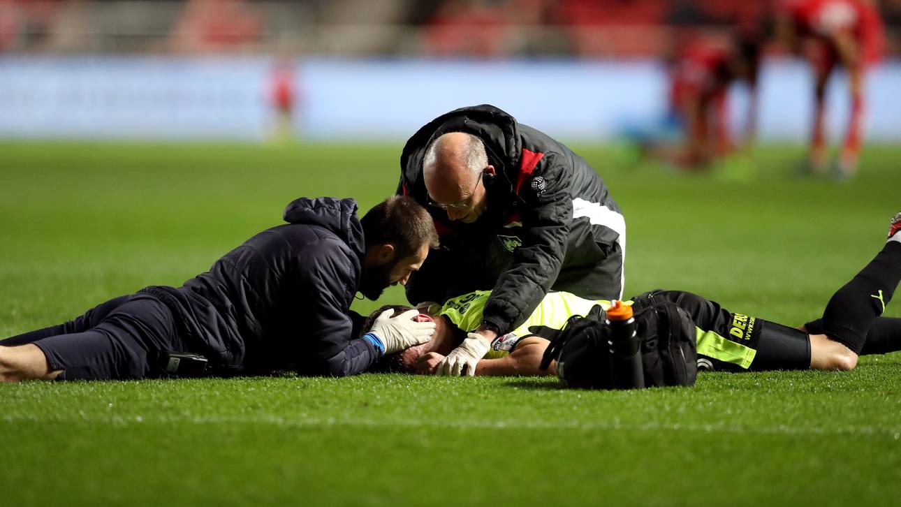 Horrorverletzung bei Huddersfield