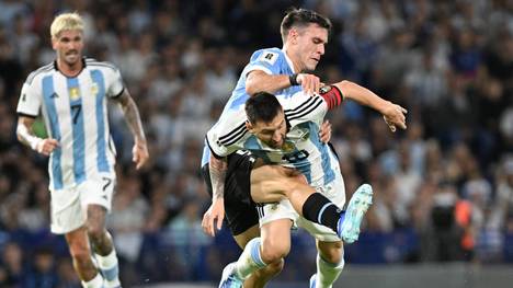 Lionel Messi und die Argentinier taten sich gegen aggressive Uruguayer schwer