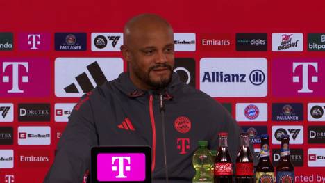Auf der Pressekonferenz vor dem Spiel gegen Freiburg klärt Bayerns Trainer Vincent Kompany über den Fitnesszustand von Manuel Neuer auf.