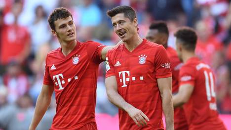 Im Hinspiel siegten die Bayern 4:0 gegen Köln - Robert Lewandowski traf zweimal