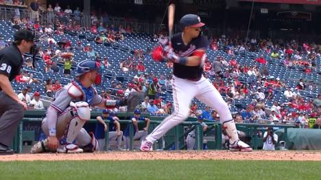 Die Washington Nationals schlagen die Texas Rangers in der MLB mit 7:2. 