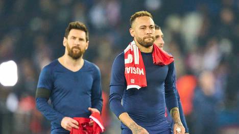 Die Superstars Neymar (r.) und Lionel Messi blieben gegen den FC Bayern blass