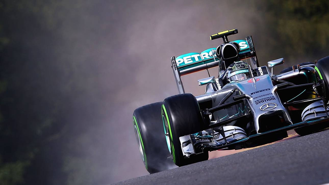 Mercedes dominiert im Regen von Spa
