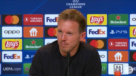 Leroy Sane scheint aktuell alles zu gelingen, so auch beim 5:0 in der Champions League gegen Viktoria Pilsen. Nach seinem Doppelpack hat Bayern-Coach Julian Nagelsmann ein Extralob parat.