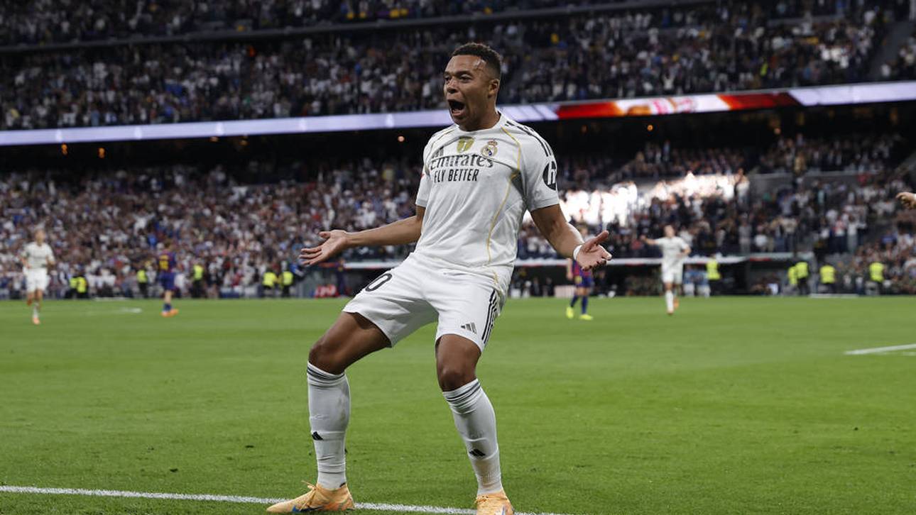 Kylian Mbappé bejubelt seinen Treffer