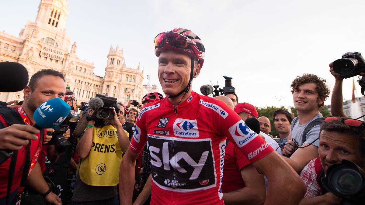 Seine Leistungen in den vergangenen Jahren waren schier überirdisch. Vier Mal gewann Christopher Froome in den vergangenen fünf Jahren die Tour de France, 2017 siegte der Brite nur knapp zwei Monate nach seinem Triumph in Frankreich sogar erstmals bei der Vuelta