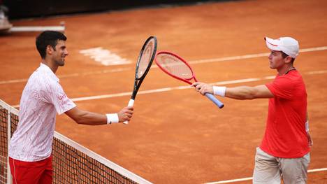 Erst im Viertelfinale ist für Dominik Koepfer gegen Novak Djokovic Schluss bei den ATP-Masters in Rom