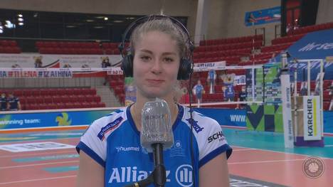 Pia Kästner und der Allianz MTV Stuttgart erzwingen das Entscheidungsspiel in den Playoffs gegen Schwerin. Pia Kästner zeigt sich nach dem Spiel glücklich und trotzdem verwirrt...