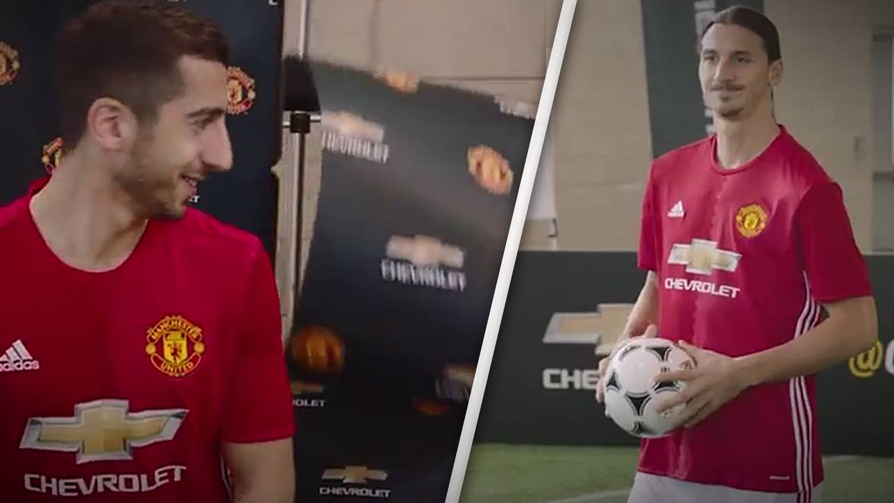 Zlatan crasht Mkhitaryans Werbedreh