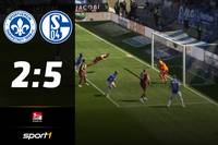Der FC Schalke gewinnt ein wildes Spitzenspiel in Darmstadt und baut die Tabellenführung aus. Marius Bülter avanciert mit einem Dreierpack zum Matchwinner.